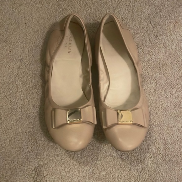 Cole Haan Shoes - Cole Haan Women's Tali Bow Ballet Flat Size 8B Color Maple Sugar Leather